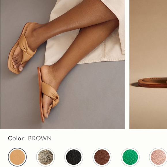 Maeve Puffy Knotted Sandals SZ7 worn a couple times - Picture 2 of 4